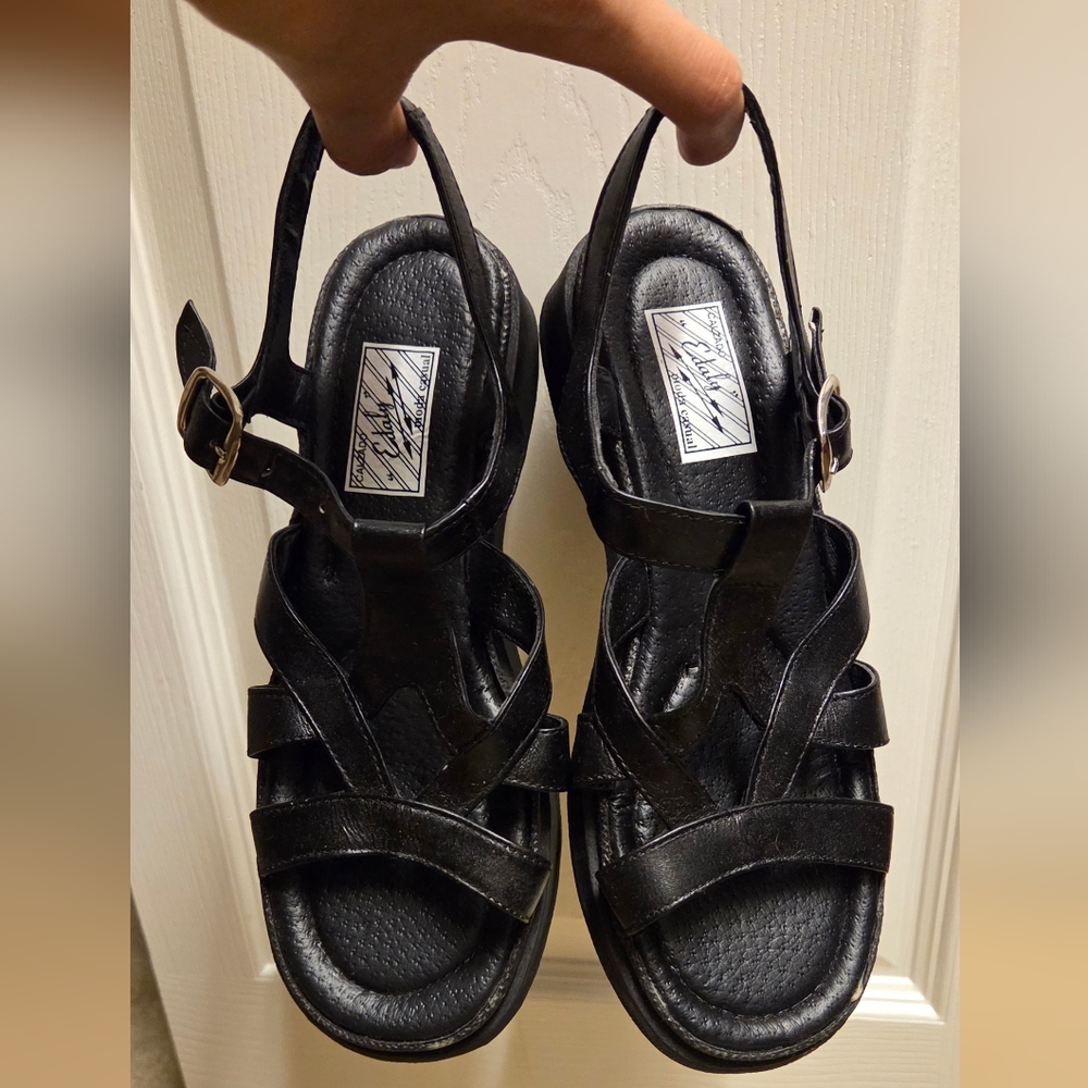 Black Strappy Sandals